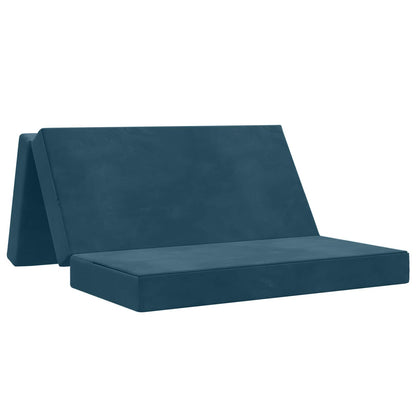 Divano Letto Pieghevole 120 x 67 x 45 cm Blu | homemem39