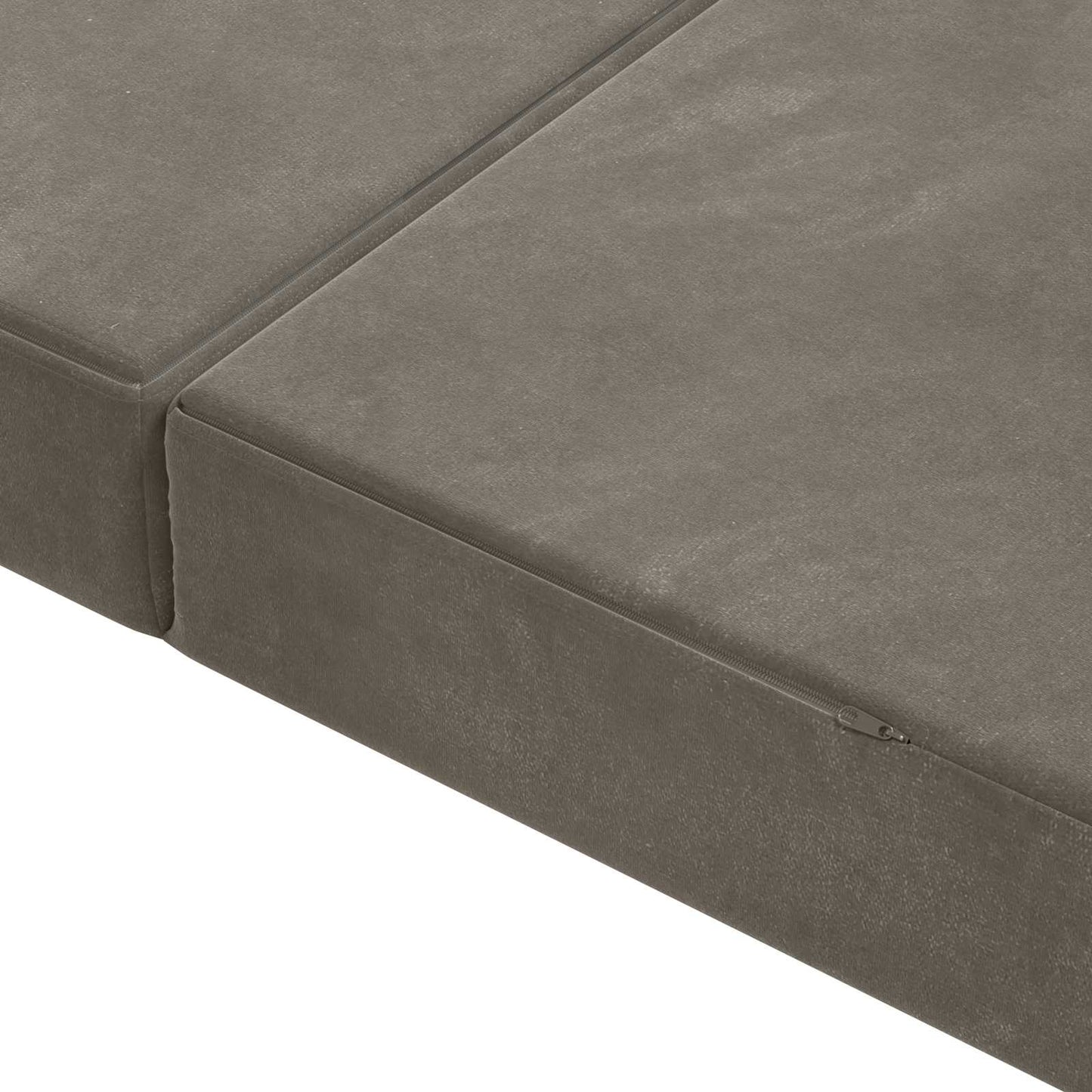 Divano Letto Pieghevole 120 x 67 x 45 cm Grigio Chiaro | homemem39