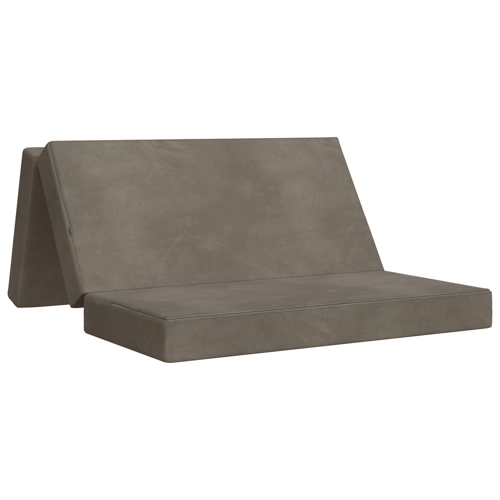Divano Letto Pieghevole 120 x 67 x 45 cm Grigio Chiaro | homemem39
