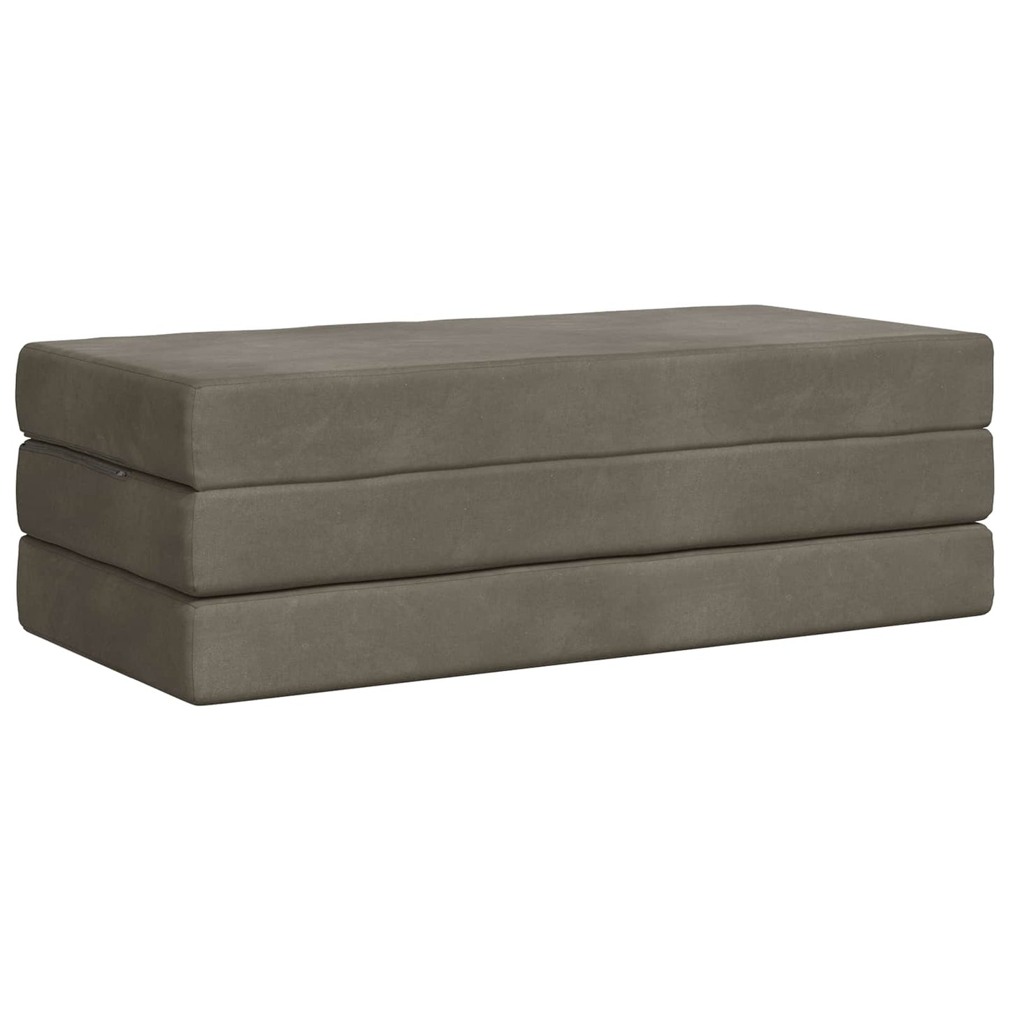 Divano Letto Pieghevole 120 x 67 x 45 cm Grigio Chiaro | homemem39