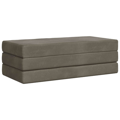 Divano Letto Pieghevole 120 x 67 x 45 cm Grigio Chiaro | homemem39