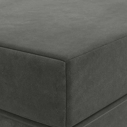 Divano Letto Pieghevole 120 x 67 x 45 cm Grigio Scuro | homemem39