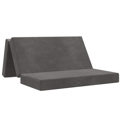Divano Letto Pieghevole 120 x 67 x 45 cm Grigio Scuro | homemem39