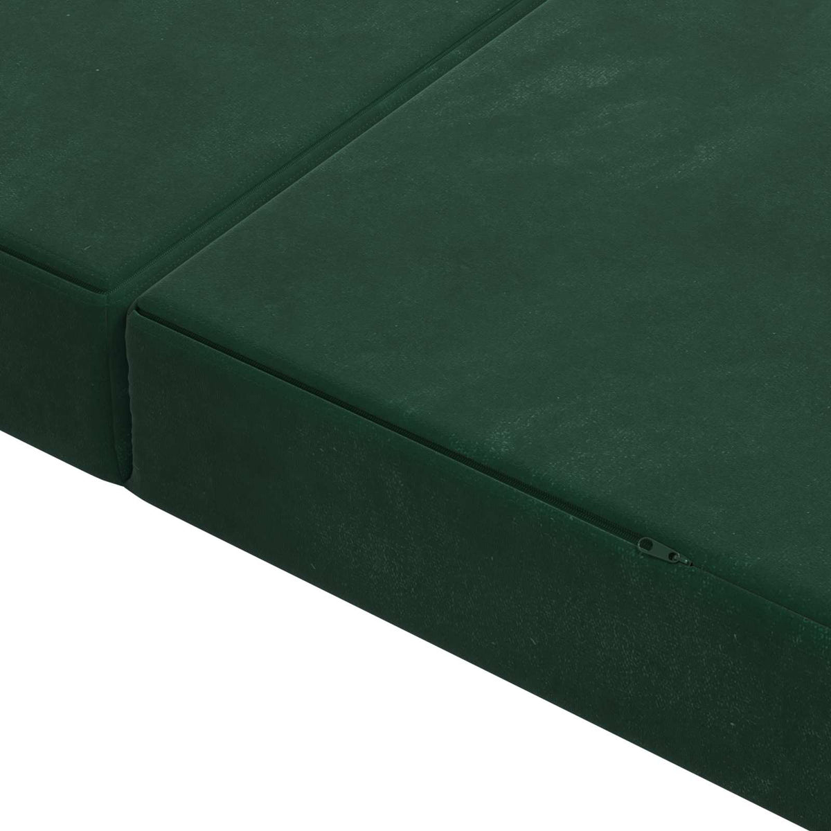 Divano Letto Pieghevole 120 x 67 x 45 cm Verde Scuro