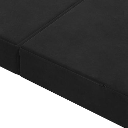 Divano Letto Pieghevole 120 x 67 x 45 cm Nero | homemem39