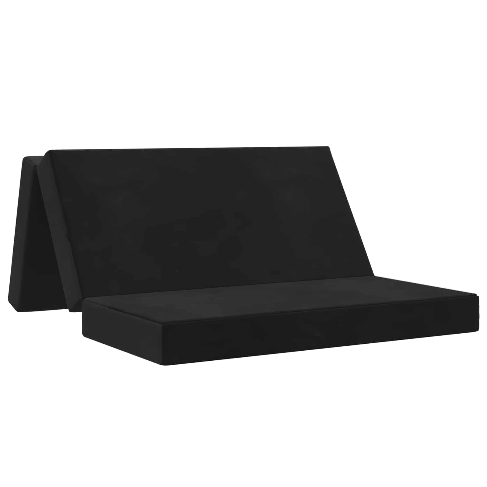 Divano Letto Pieghevole 120 x 67 x 45 cm Nero | homemem39