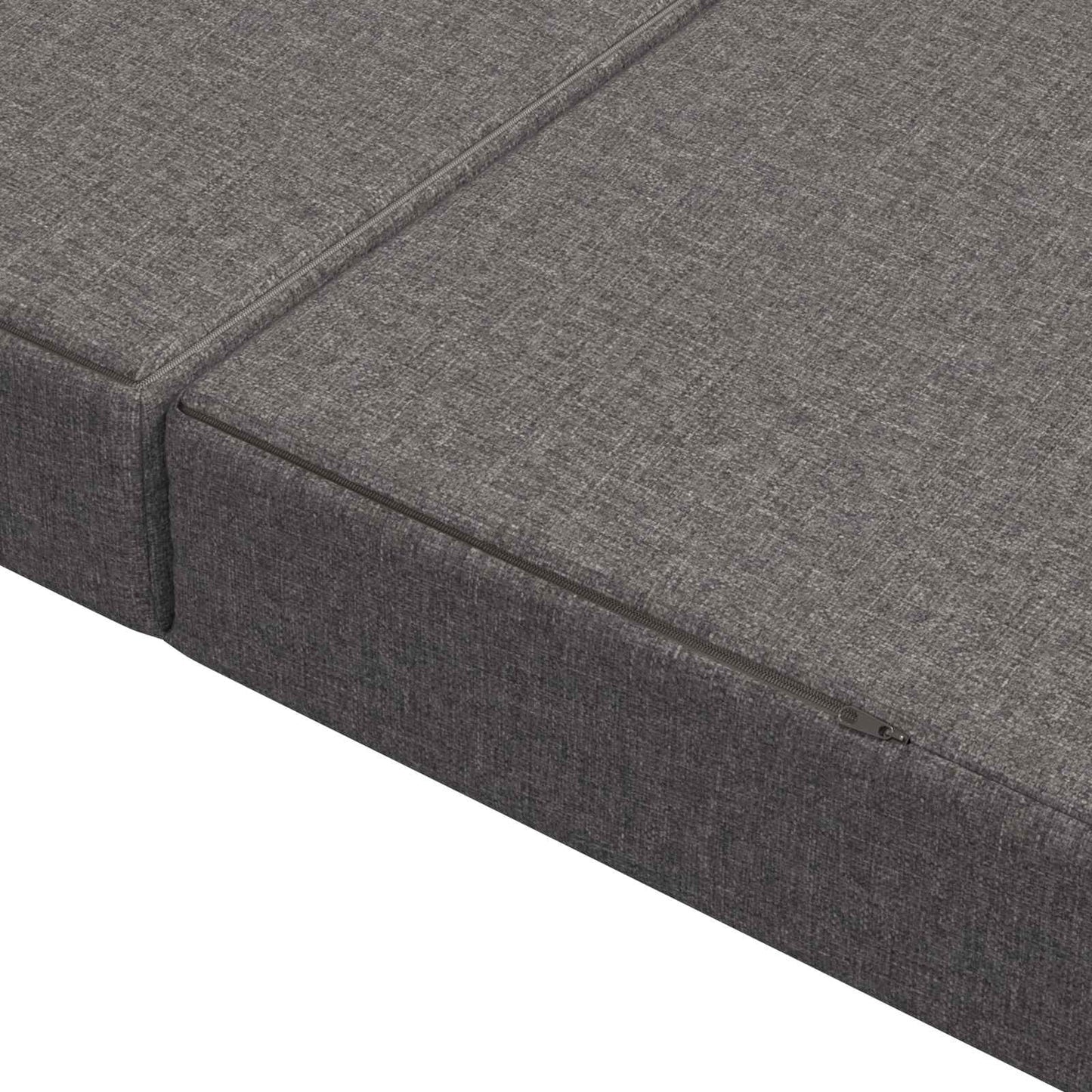 Divano Letto Pieghevole 140 x 67 x 45 cm Grigio Chiaro | homemem39