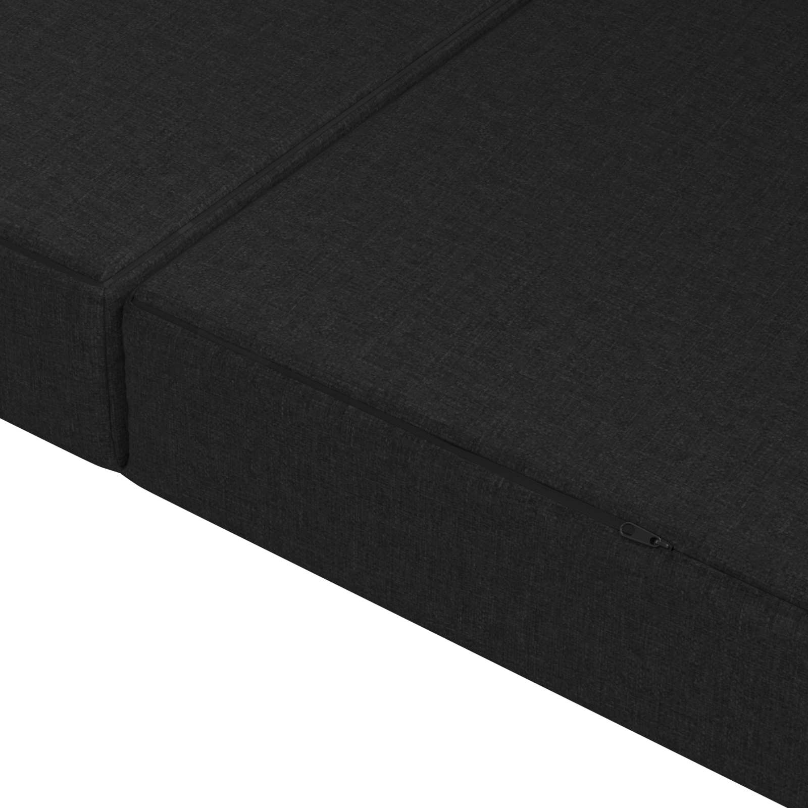 Divano Letto Pieghevole 140 x 67 x 45 cm Nero | homemem39