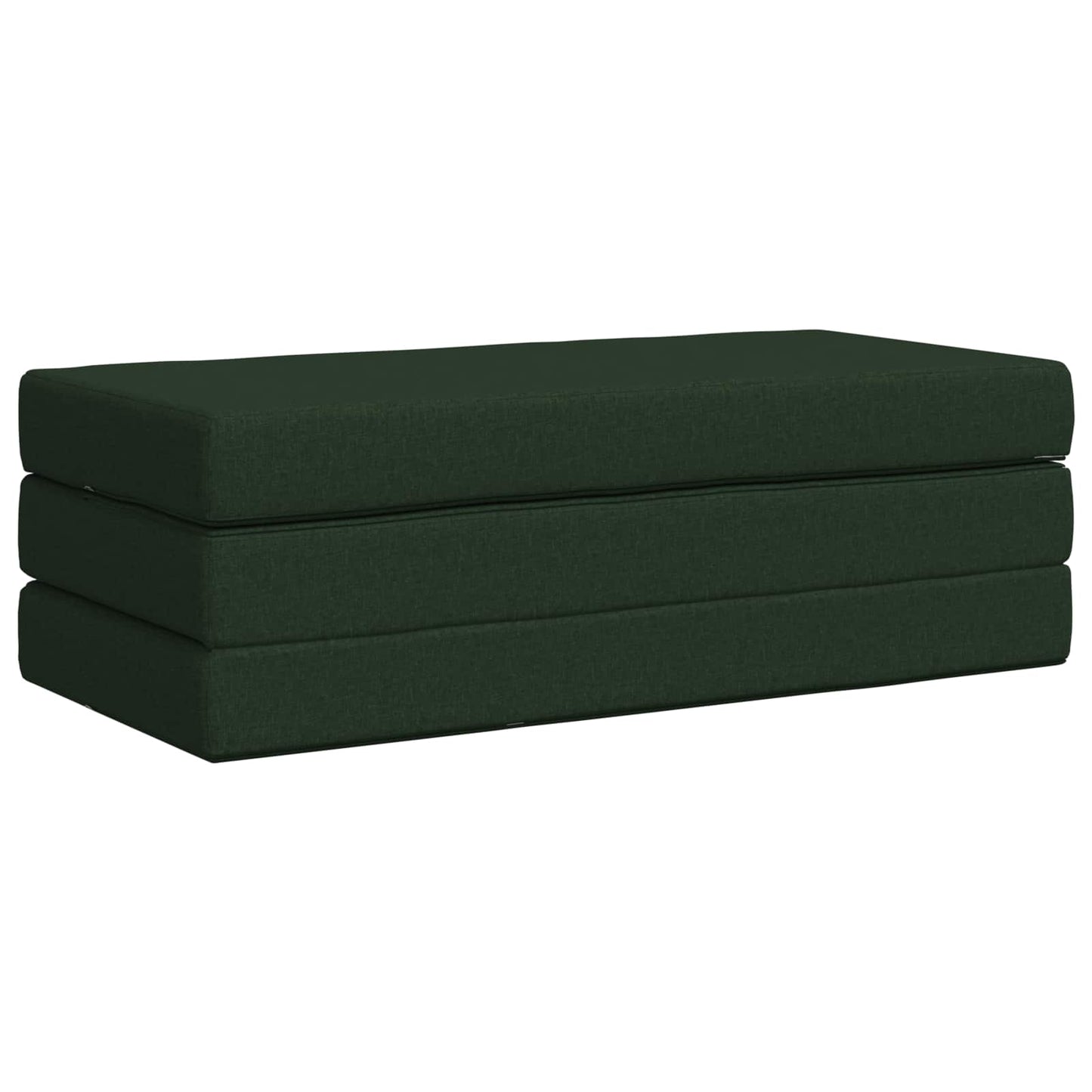 Divano Letto Pieghevole 140 x 67 x 45 cm Verde Scuro