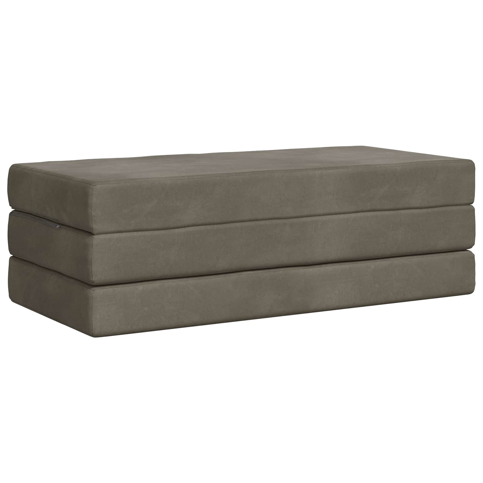 Divano Letto Pieghevole 140 x 67 x 45 cm Grigio Chiaro | homemem39