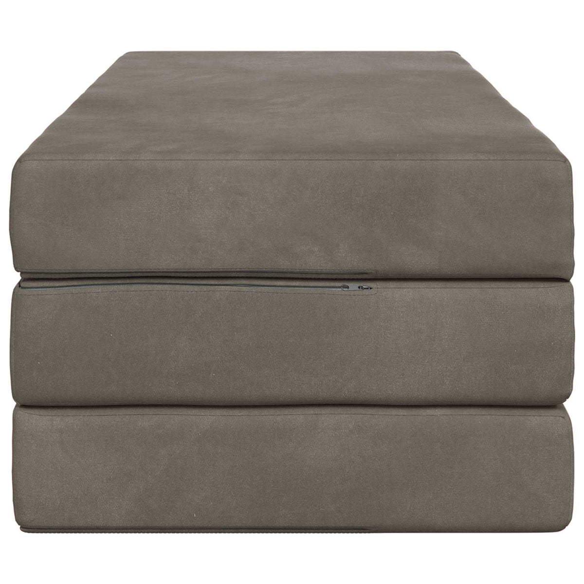 Divano Letto Pieghevole 140 x 67 x 45 cm Grigio Chiaro