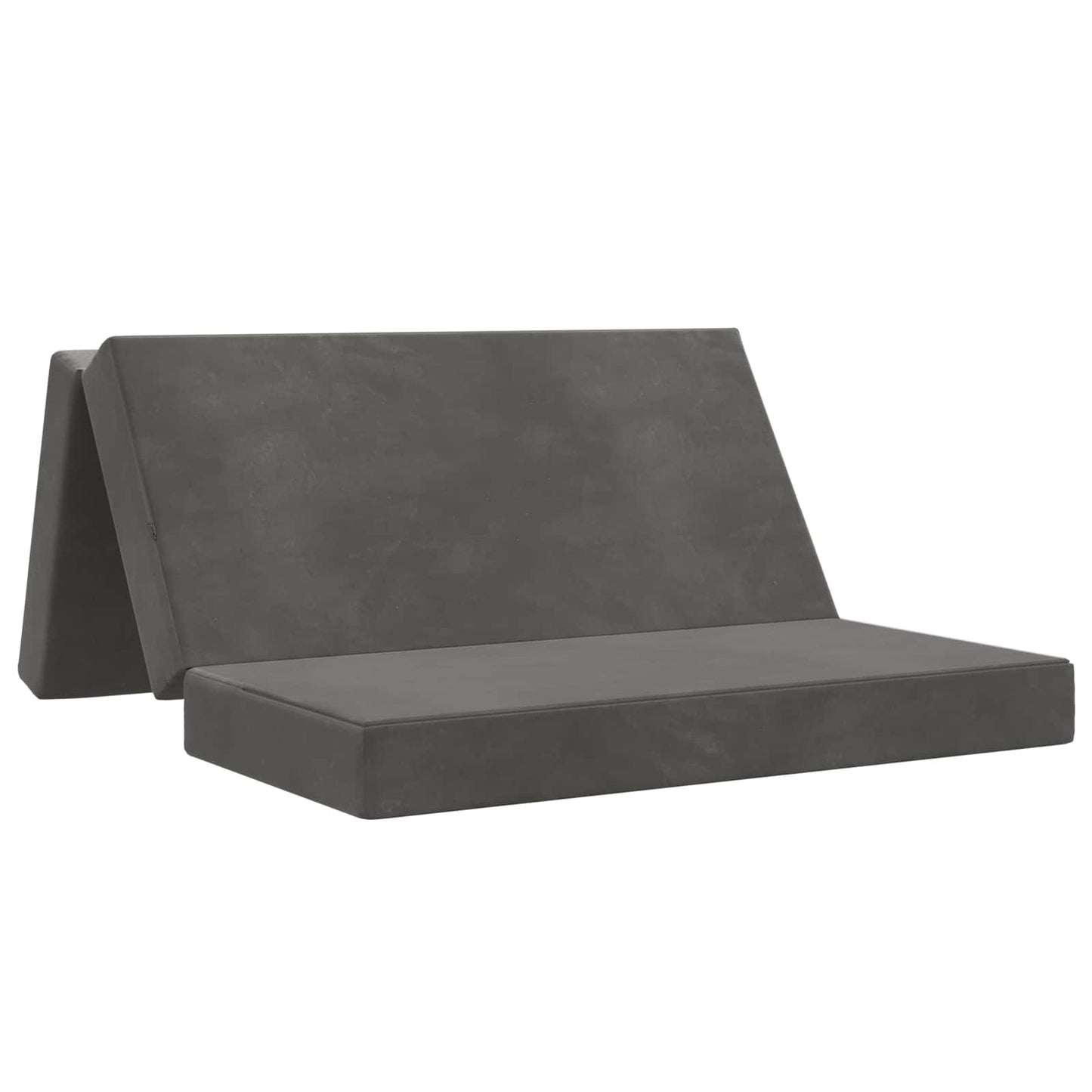 Divano Letto Pieghevole 140 x 67 x 45 cm Grigio Scuro | homemem39