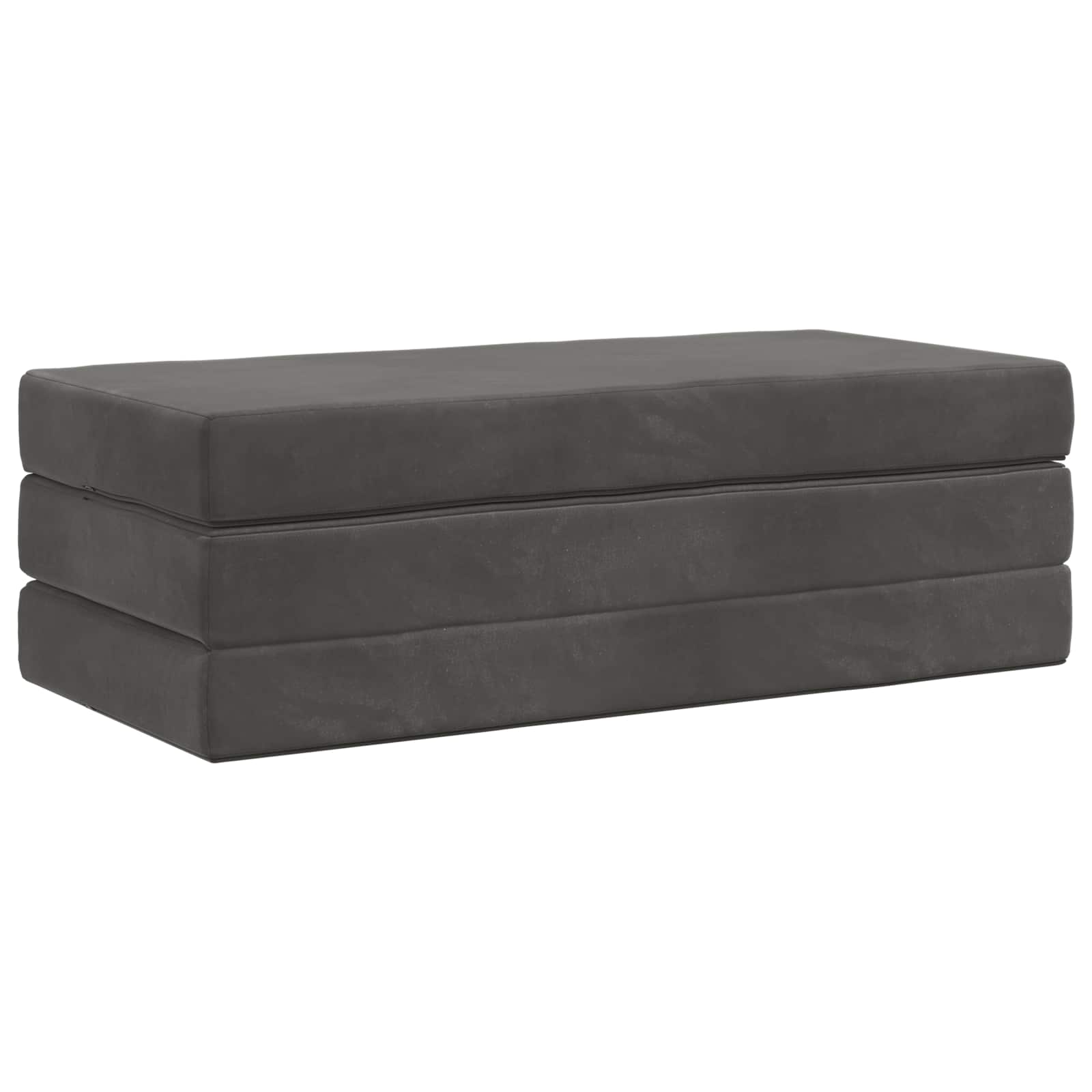 Divano Letto Pieghevole 140 x 67 x 45 cm Grigio Scuro | homemem39