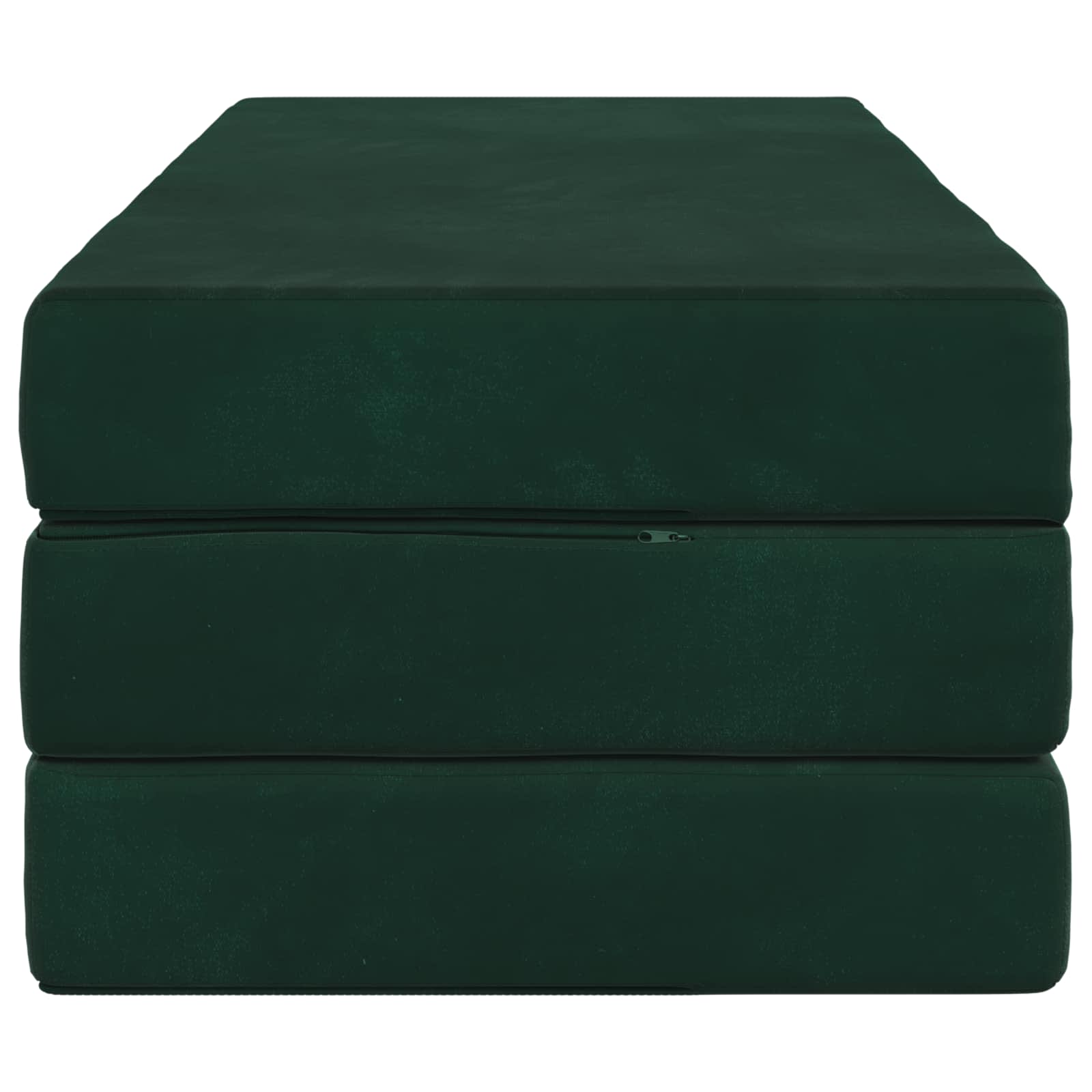 Divano Letto Pieghevole 140 x 67 x 45 cm Verde Scuro | homemem39