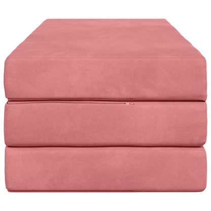 Divano Letto Pieghevole 140 x 67 x 45 cm Rosa | homemem39