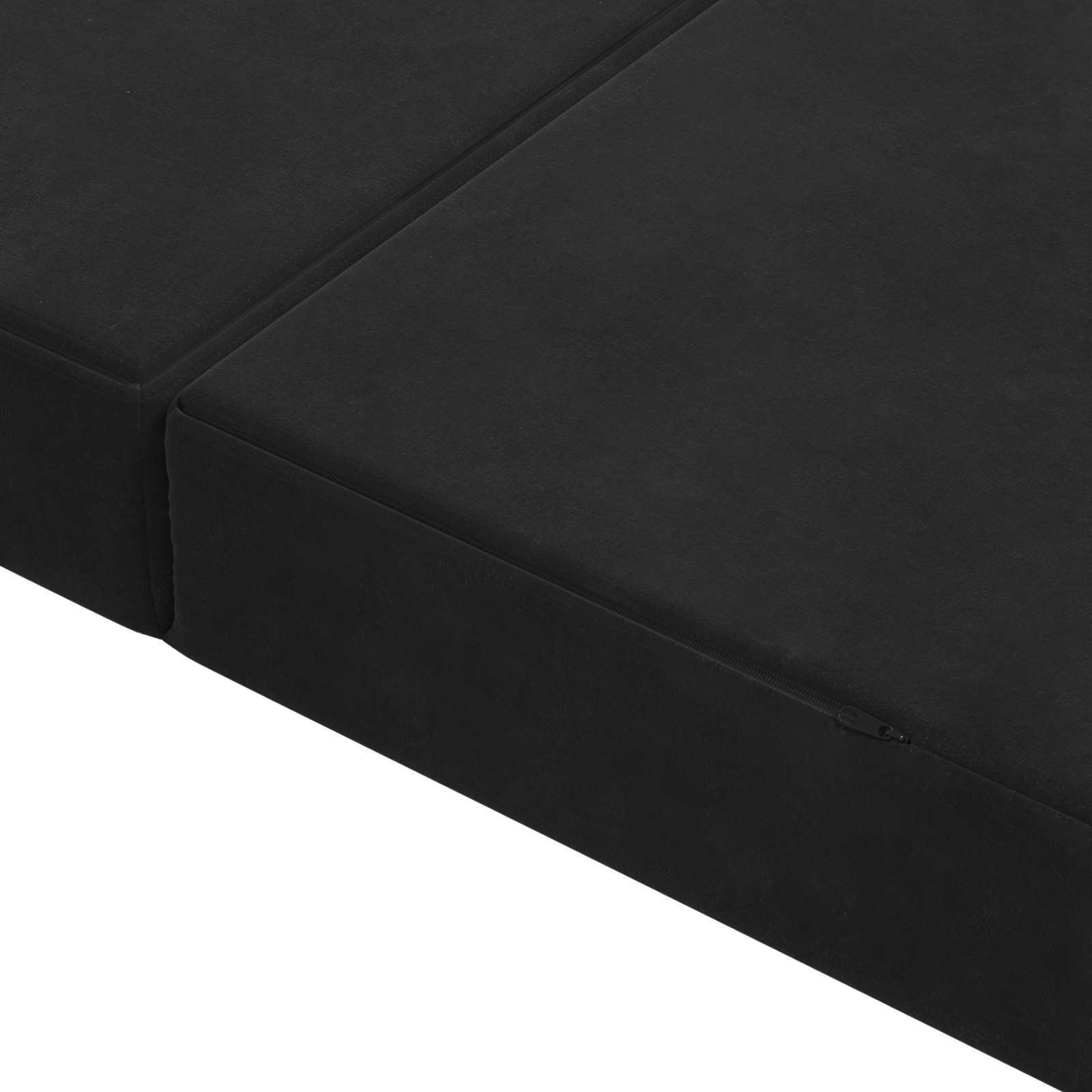 Divano Letto Pieghevole 140 x 67 x 45 cm Nero | homemem39