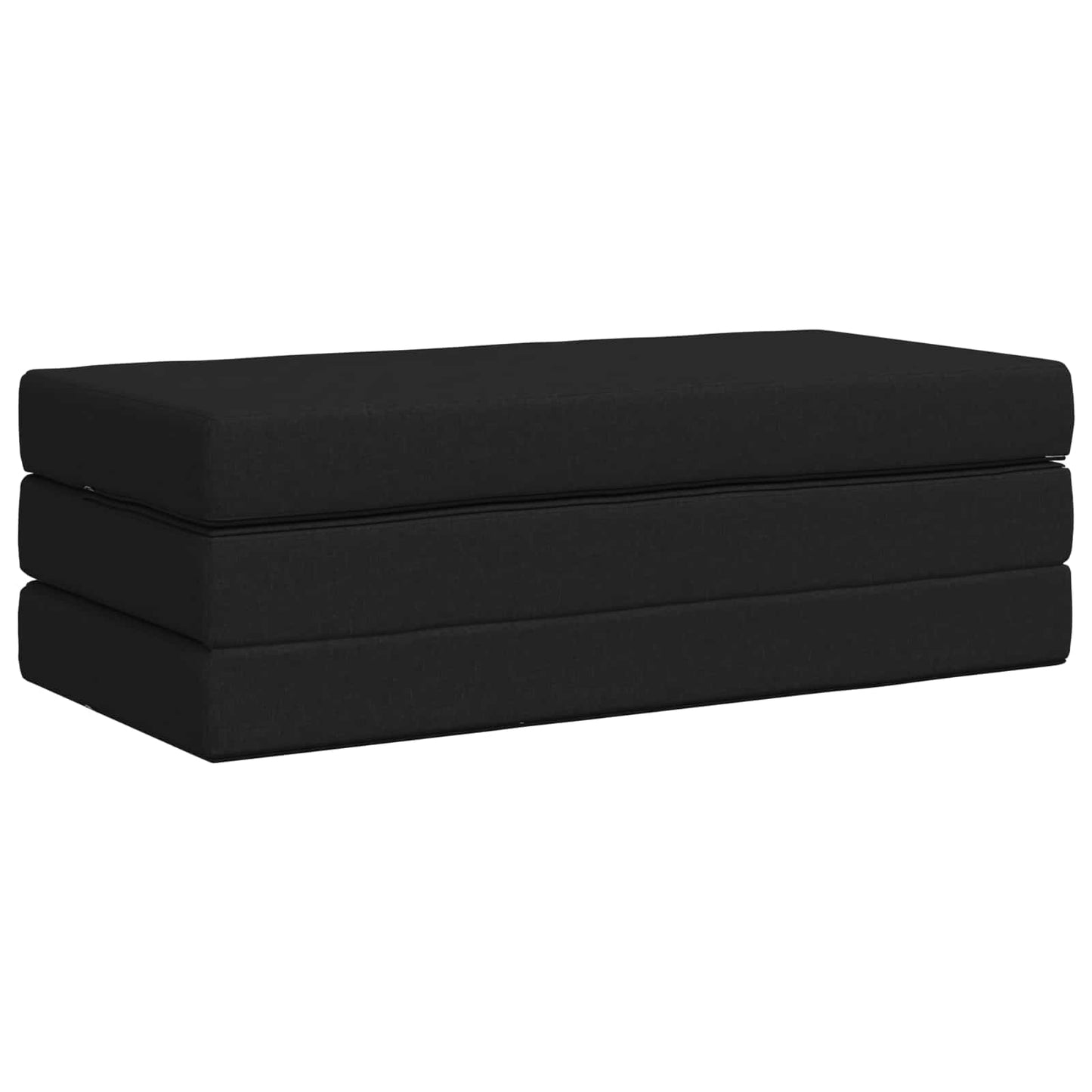 Divano Letto Pieghevole 160 x 67 x 45 cm Nero | homemem39
