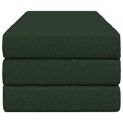 Divano Letto Pieghevole 160 x 67 x 45 cm Verde Scuro | homemem39