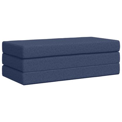 Divano Letto Pieghevole 160 x 67 x 45 cm Blu | homemem39