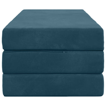 Divano Letto Pieghevole 160 x 67 x 45 cm Blu | homemem39