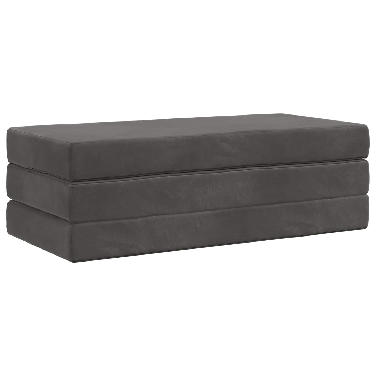 Divano Letto Pieghevole 160 x 67 x 45 cm Grigio Scuro | homemem39