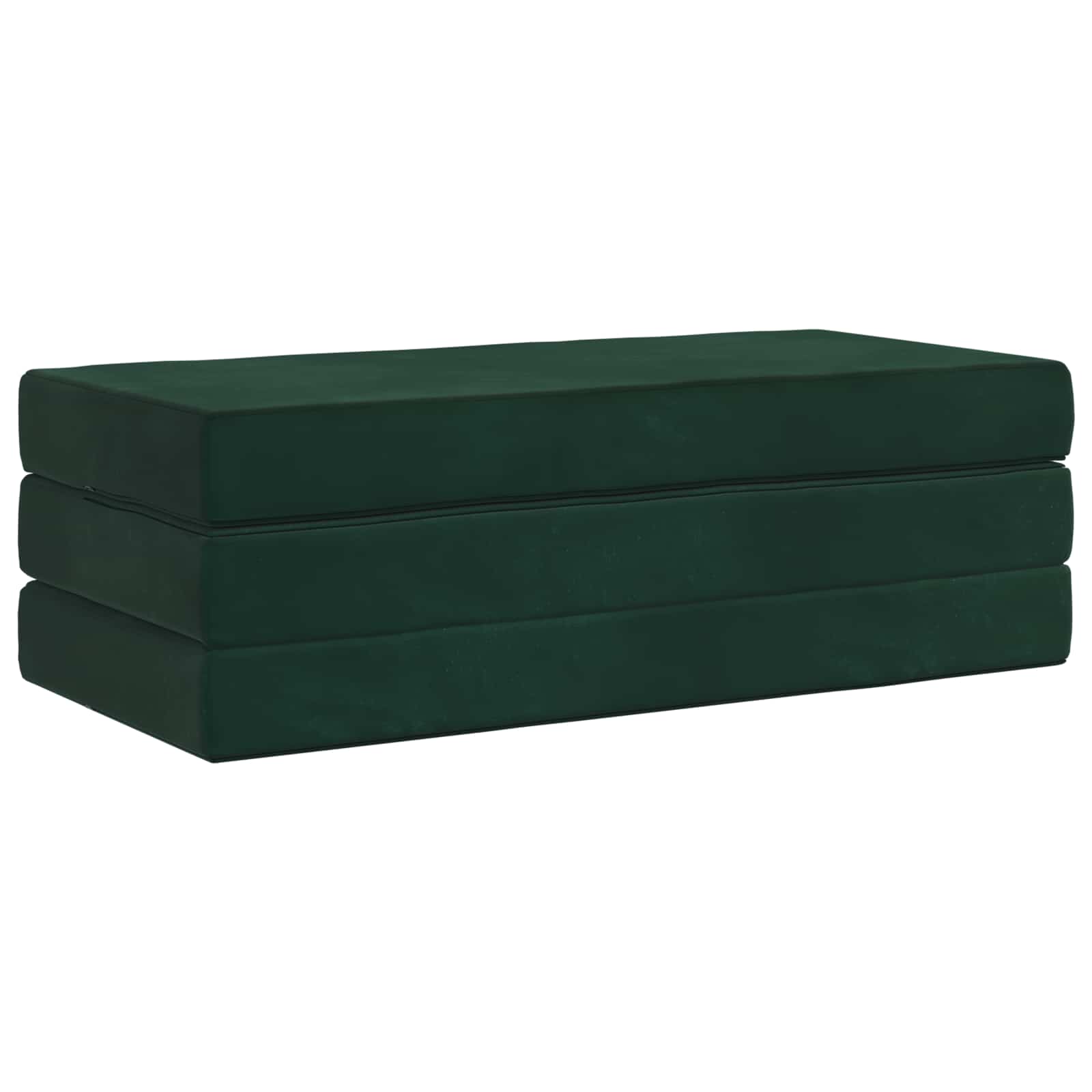 Divano Letto Pieghevole 160 x 67 x 45 cm Verde Scuro | homemem39