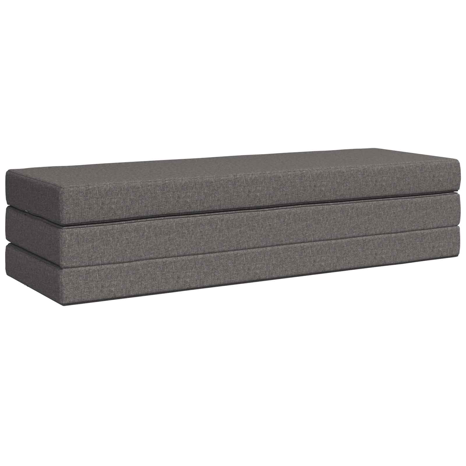 Divano Letto Pieghevole 180 x 67 x 45 cm Grigio Chiaro | homemem39