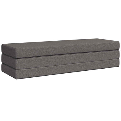 Divano Letto Pieghevole 180 x 67 x 45 cm Grigio Chiaro | homemem39