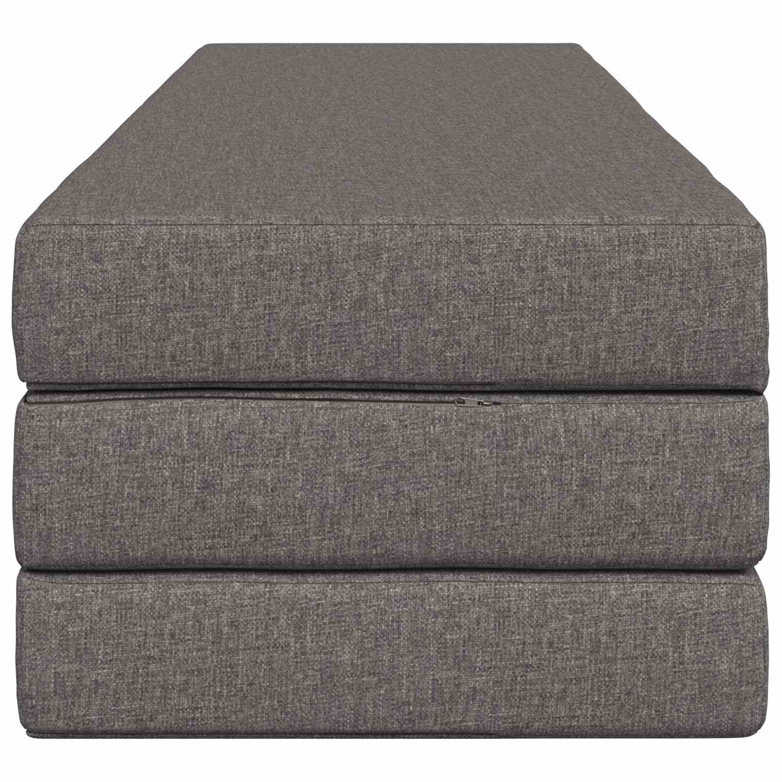Divano Letto Pieghevole 180 x 67 x 45 cm Grigio Chiaro | homemem39