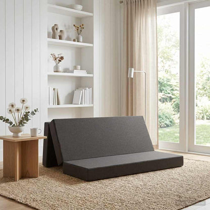 Divano Letto Pieghevole 180 x 67 x 45 cm Grigio Scuro | homemem39