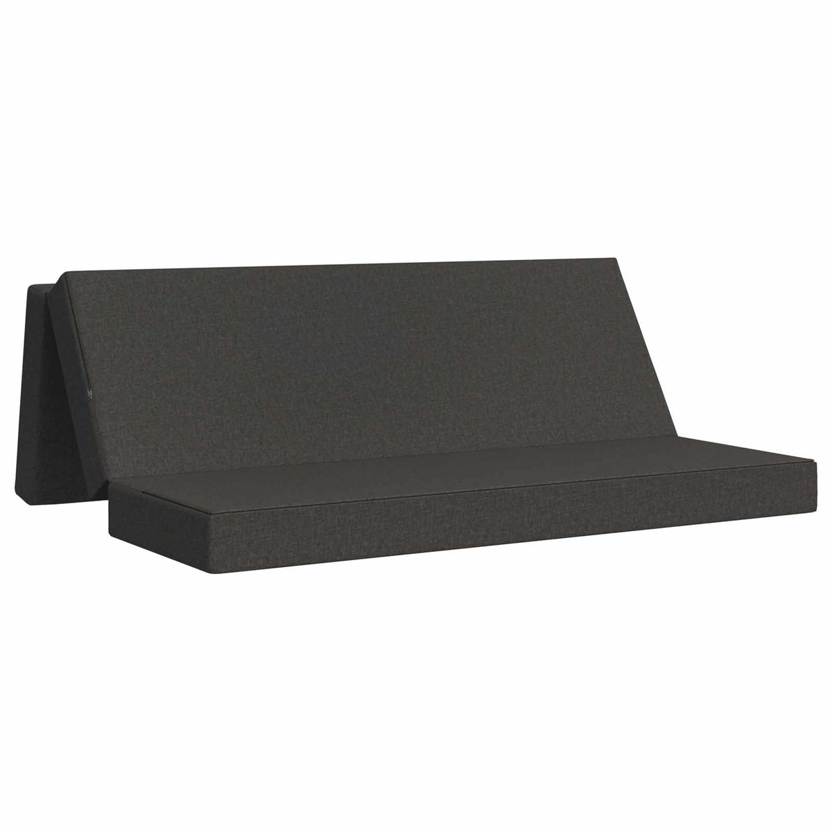 Divano Letto Pieghevole 180 x 67 x 45 cm Grigio Scuro