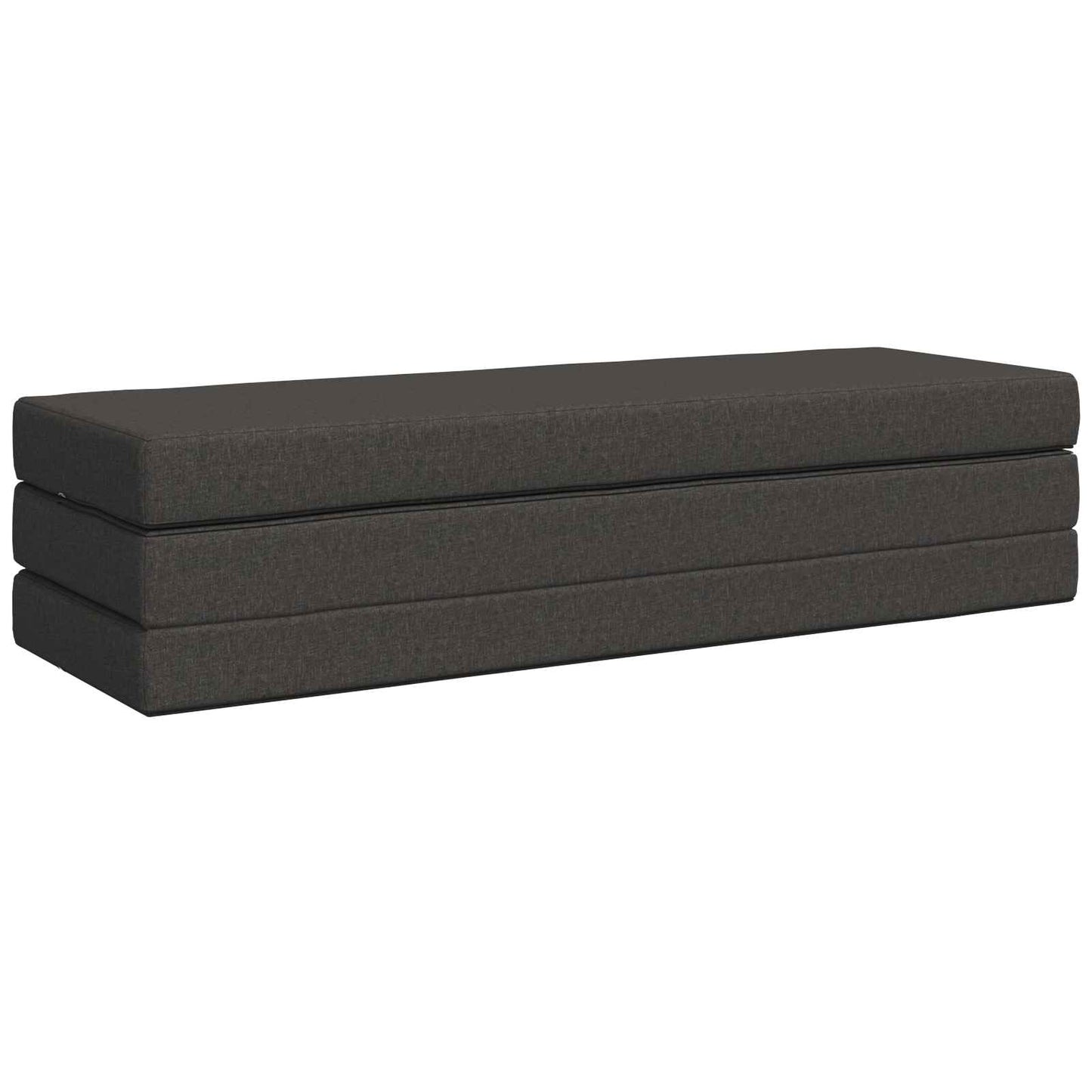 Divano Letto Pieghevole 180 x 67 x 45 cm Grigio Scuro | homemem39