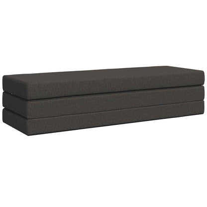Divano Letto Pieghevole 180 x 67 x 45 cm Grigio Scuro | homemem39
