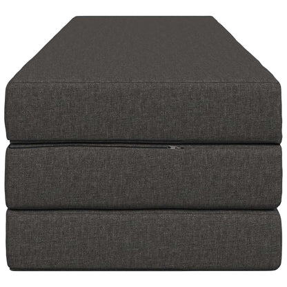 Divano Letto Pieghevole 180 x 67 x 45 cm Grigio Scuro