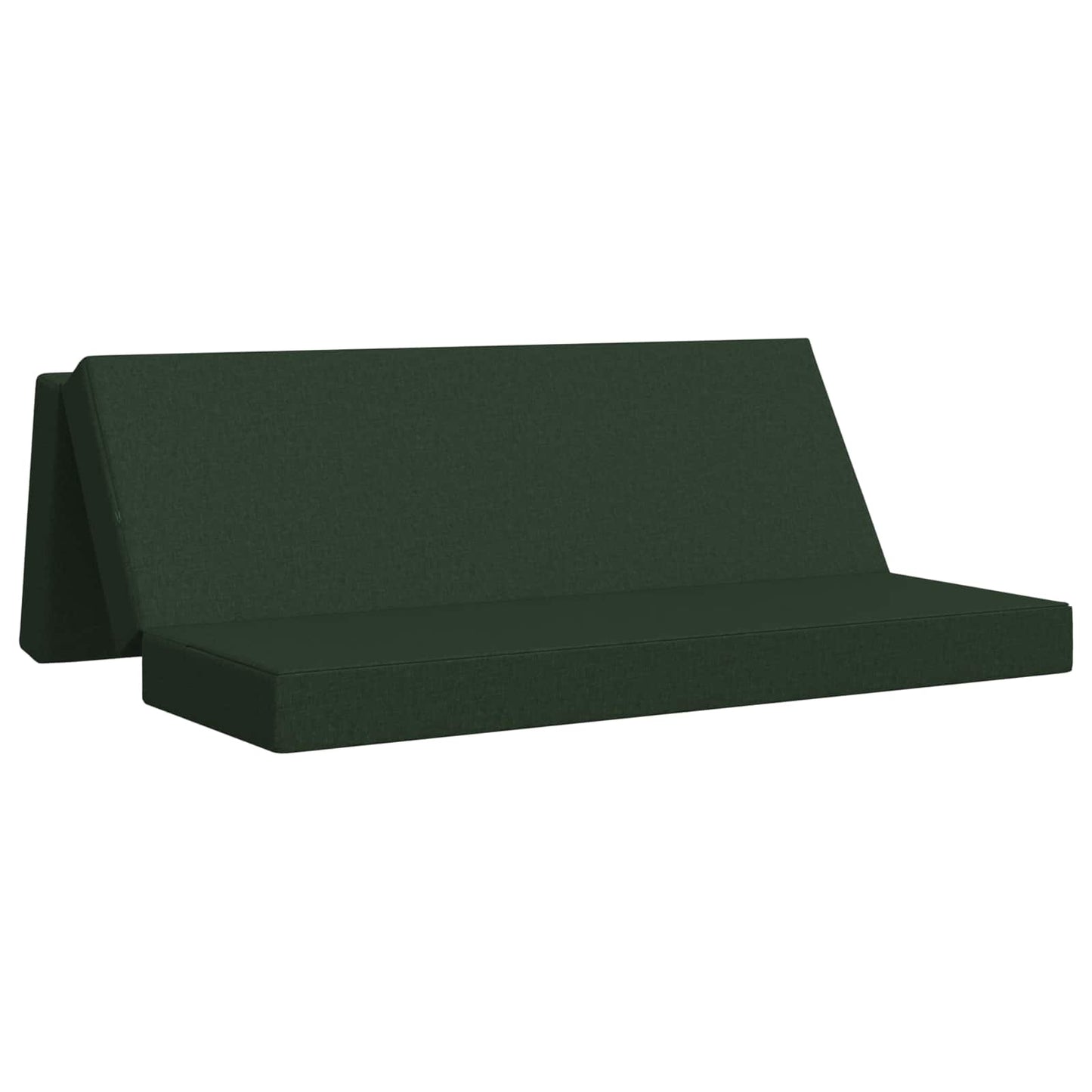 Divano Letto Pieghevole 180 x 67 x 45 cm Verde Scuro | homemem39