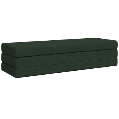 Divano Letto Pieghevole 180 x 67 x 45 cm Verde Scuro | homemem39