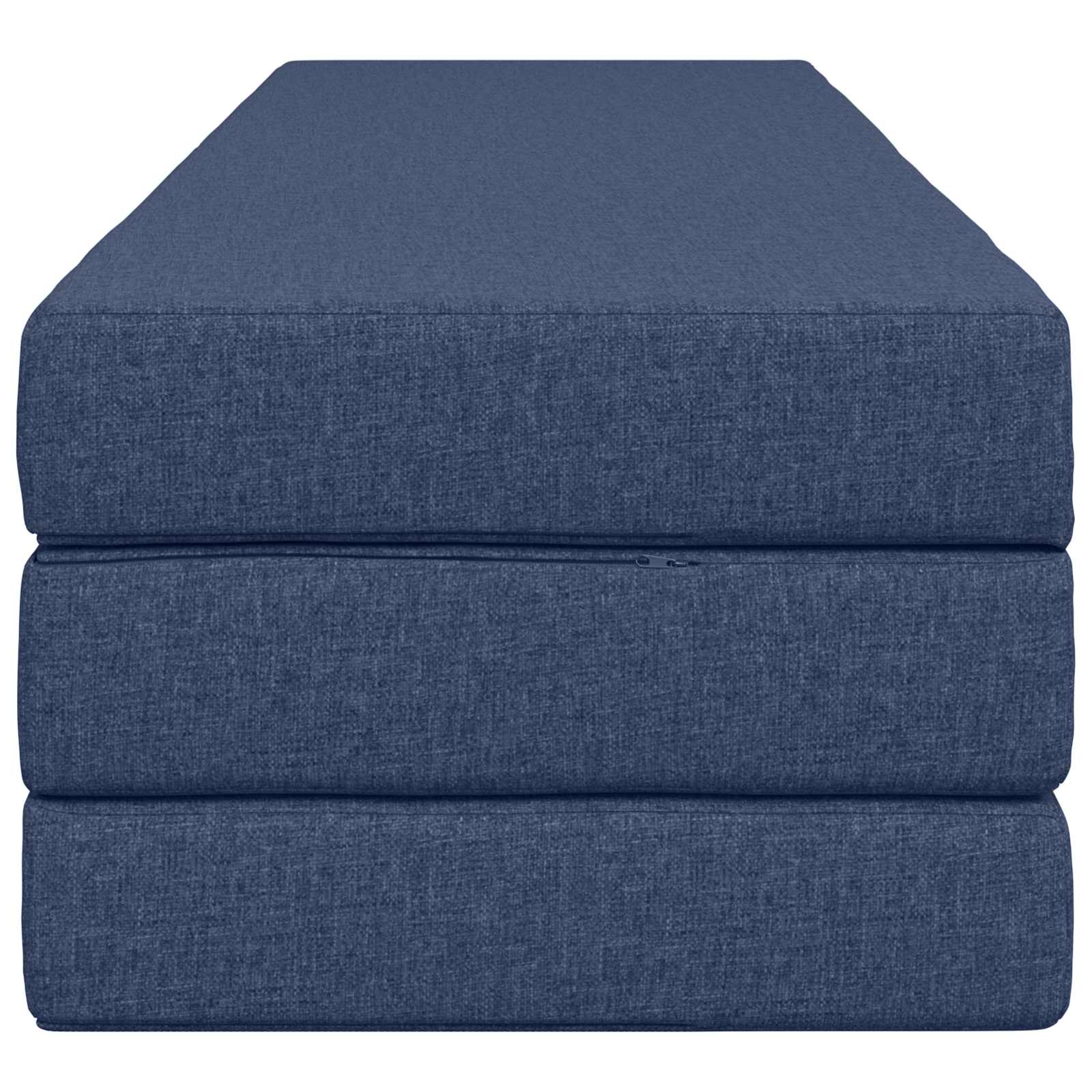 Divano Letto Pieghevole 180 x 67 x 45 cm Blu | homemem39