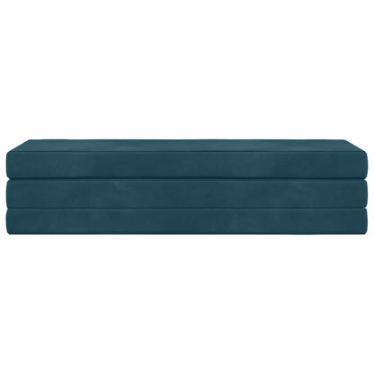 Divano Letto Pieghevole 180 x 67 x 45 cm Blu | homemem39