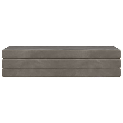 Divano Letto Pieghevole 180 x 67 x 45 cm Grigio Chiaro | homemem39