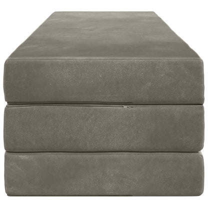 Divano Letto Pieghevole 180 x 67 x 45 cm Grigio Chiaro | homemem39