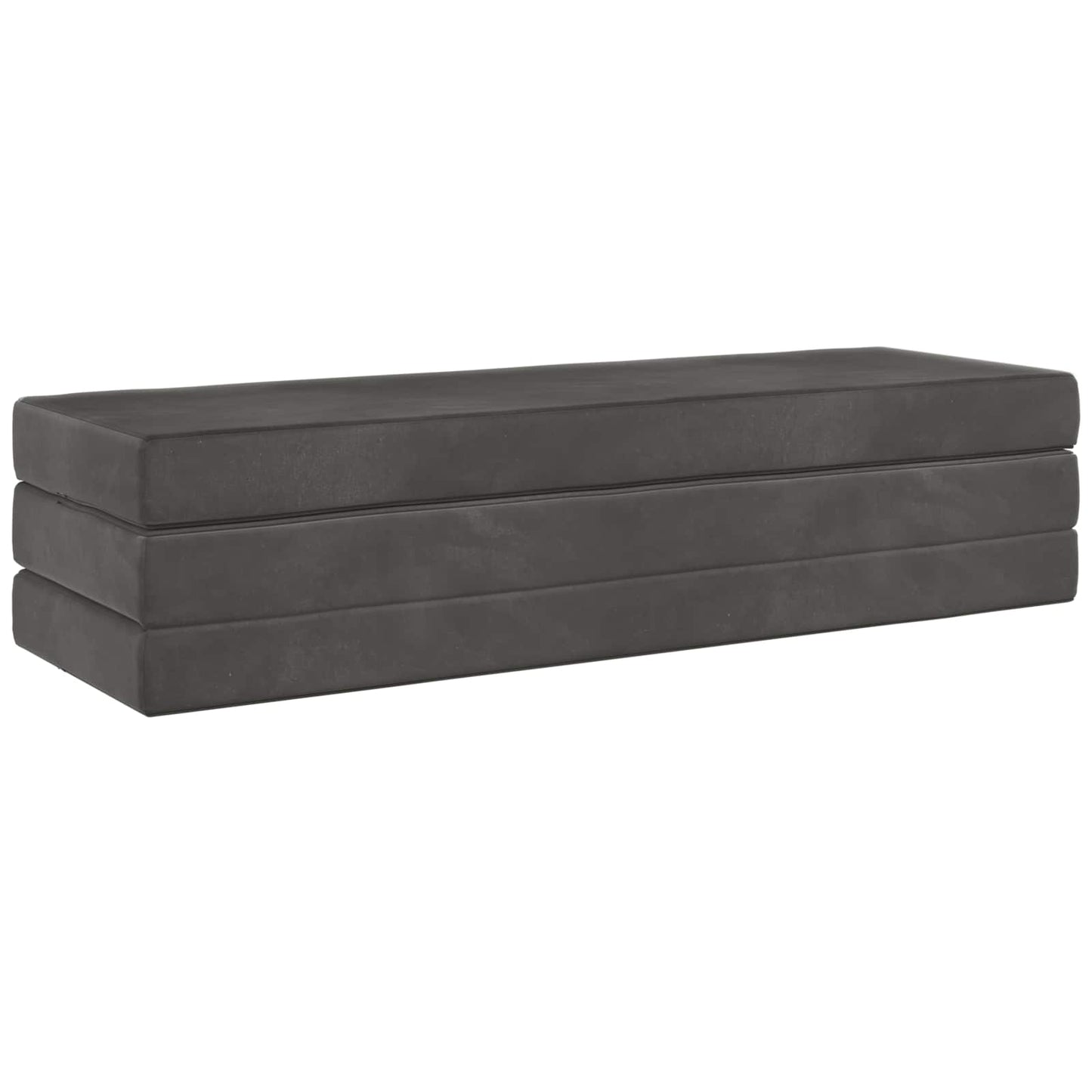 Divano Letto Pieghevole 180 x 67 x 45 cm Grigio Scuro | homemem39