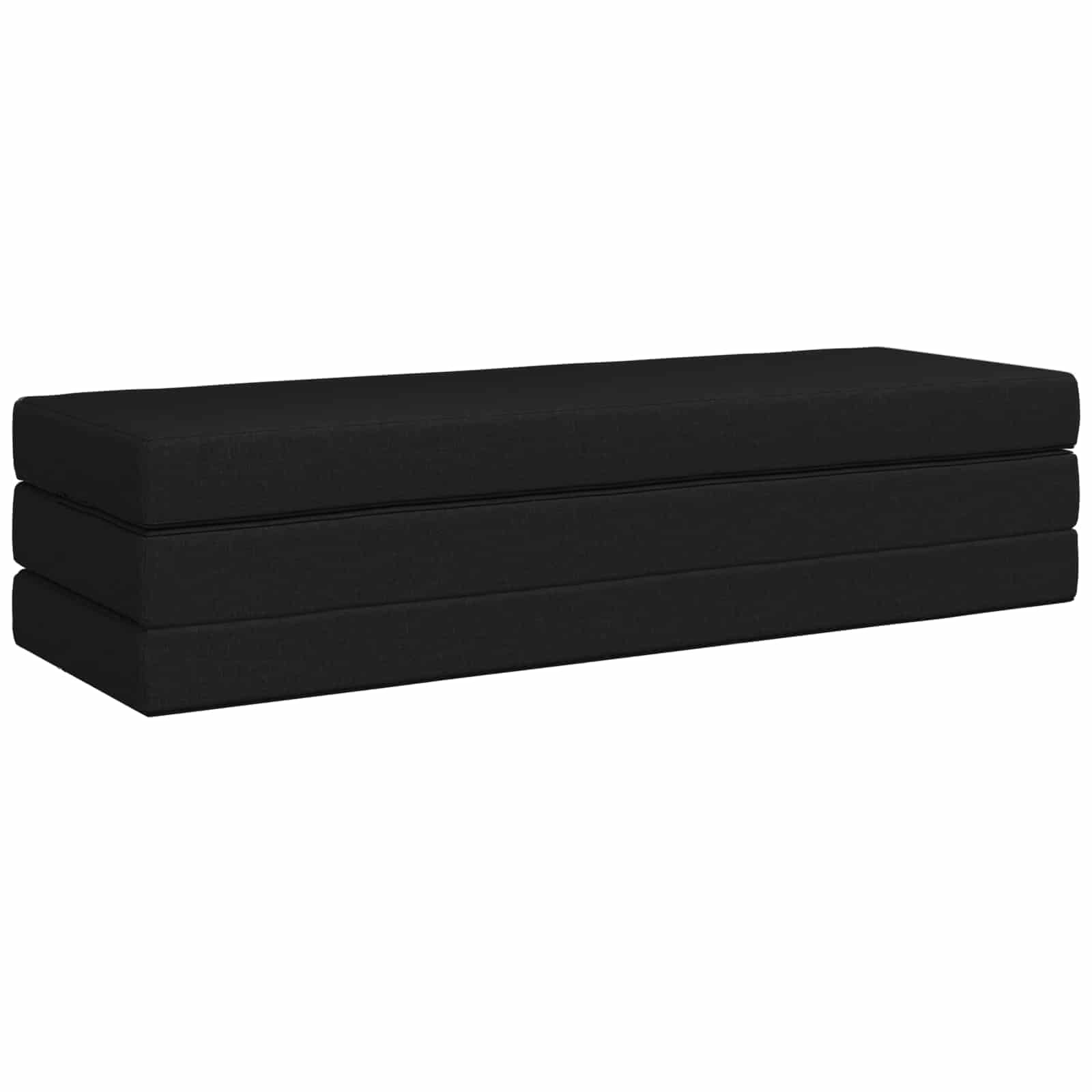 Divano Letto Pieghevole 200 x 67 x 45 cm Nero | homemem39