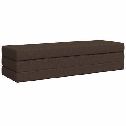 Divano Letto Pieghevole 200 x 67 x 45 cm Tortora | homemem39