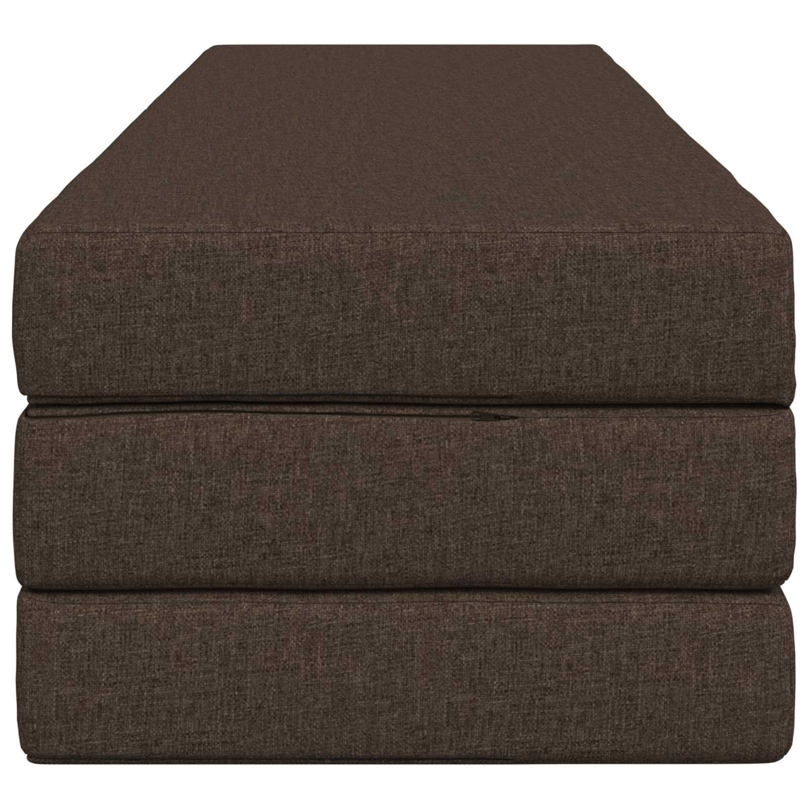 Divano Letto Pieghevole 200 x 67 x 45 cm Tortora | homemem39