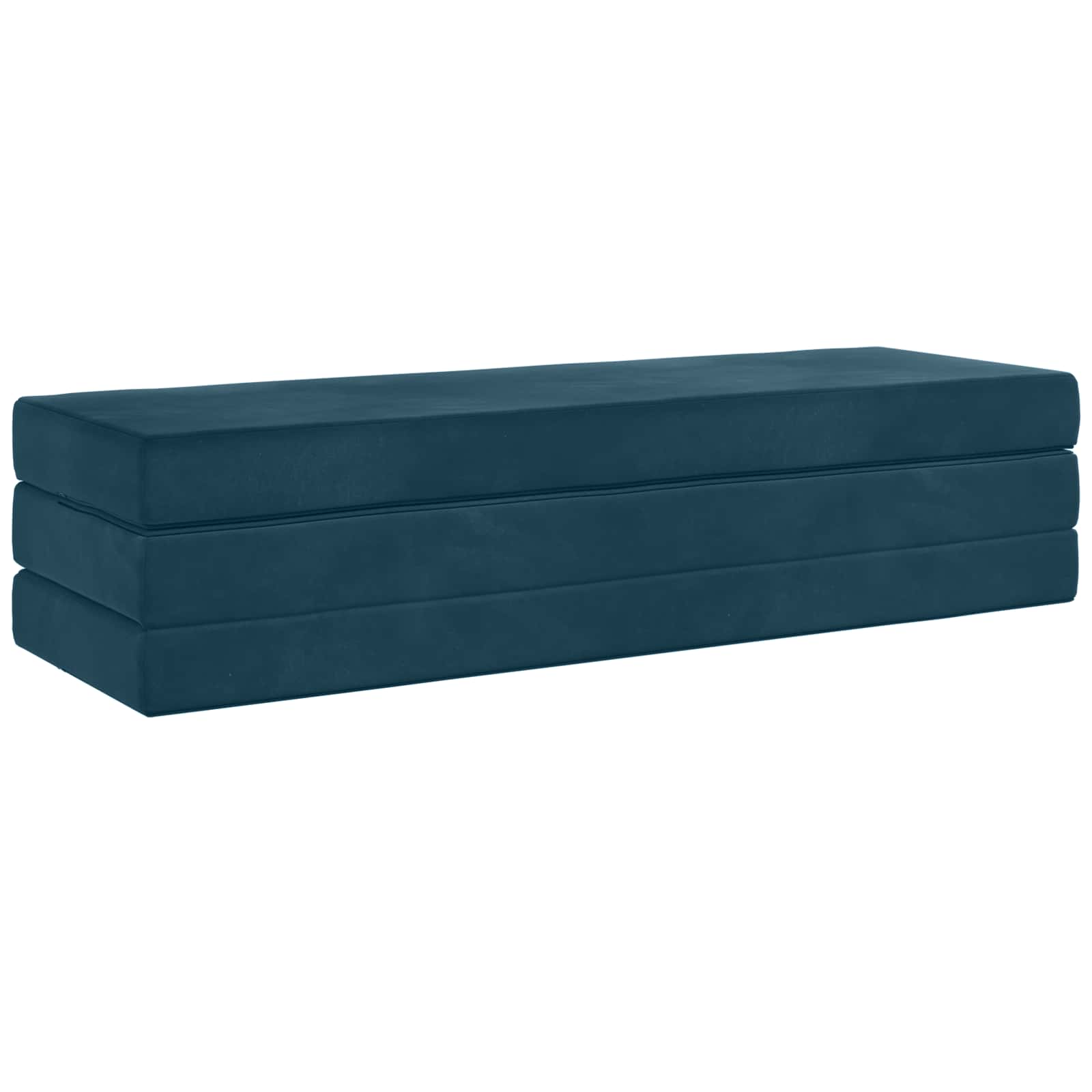 Divano Letto Pieghevole 200 x 67 x 45 cm Blu | homemem39