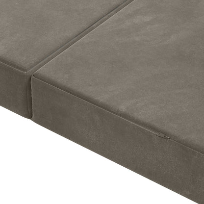 Divano Letto Pieghevole 200 x 67 x 45 cm Grigio Chiaro | homemem39