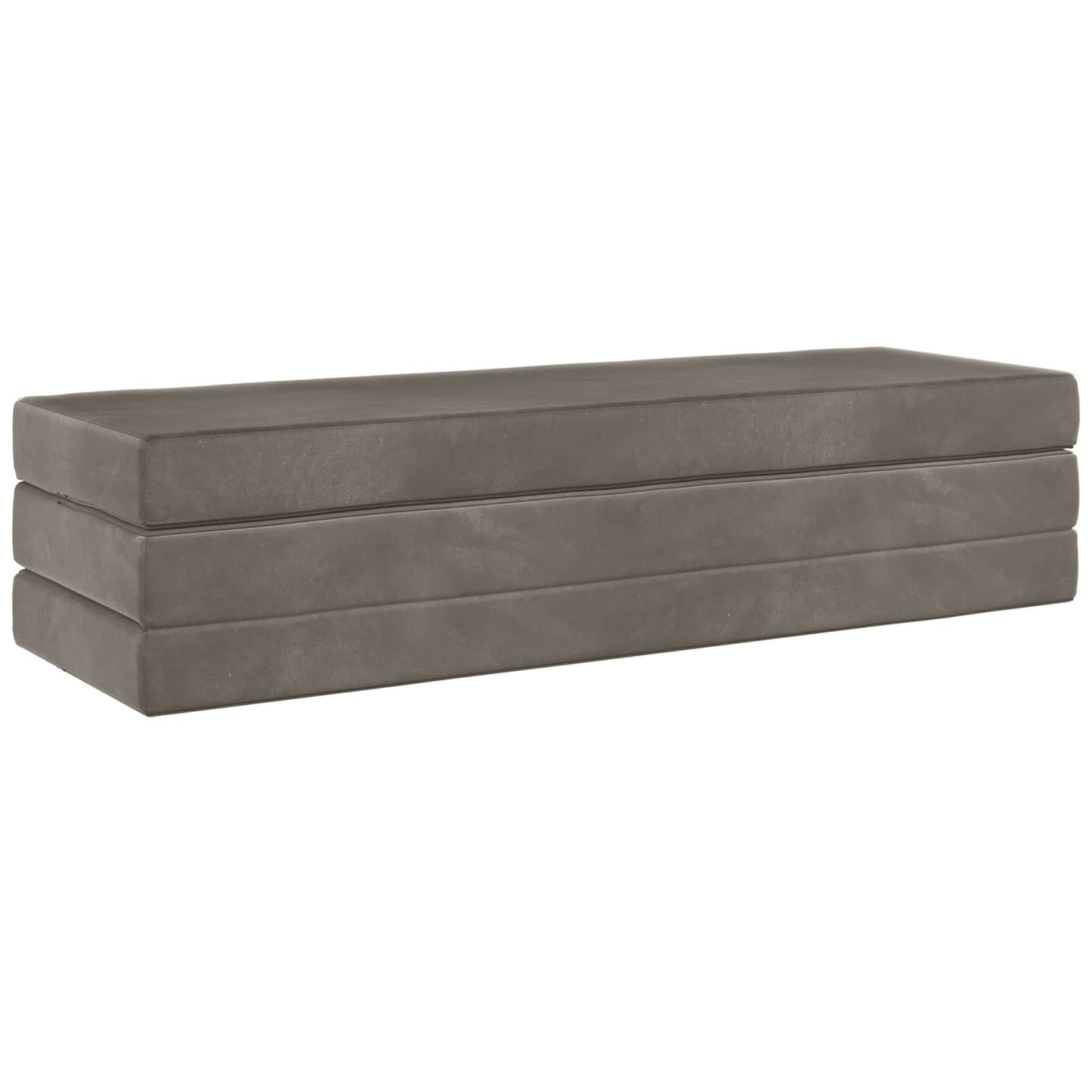 Divano Letto Pieghevole 200 x 67 x 45 cm Grigio Chiaro | homemem39