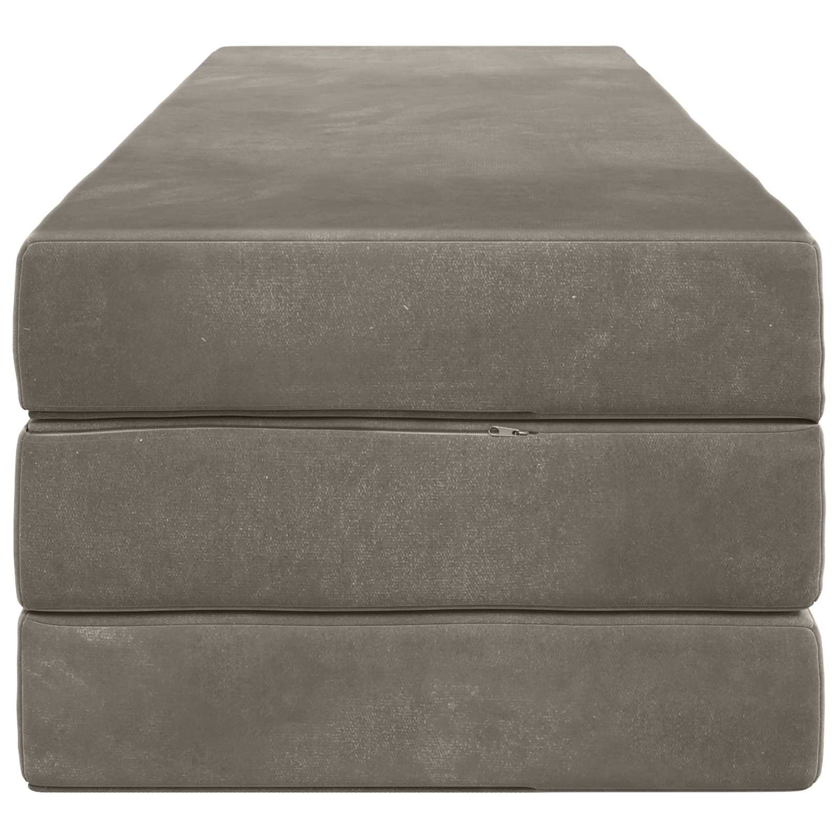 Divano Letto Pieghevole 200 x 67 x 45cm Grigio Chiaro