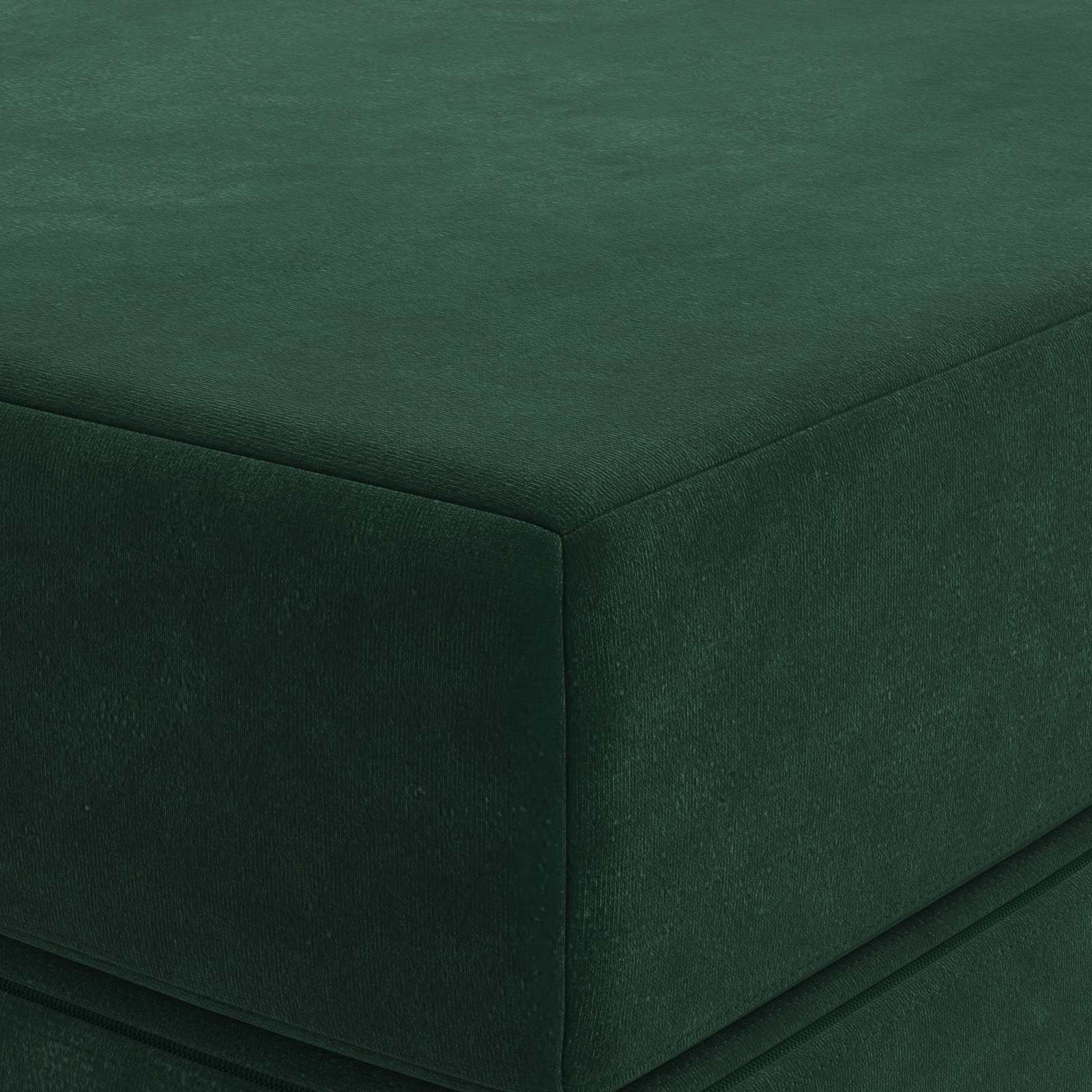 Divano Letto Pieghevole 200 x 67 x 45 cm Verde Scuro | homemem39