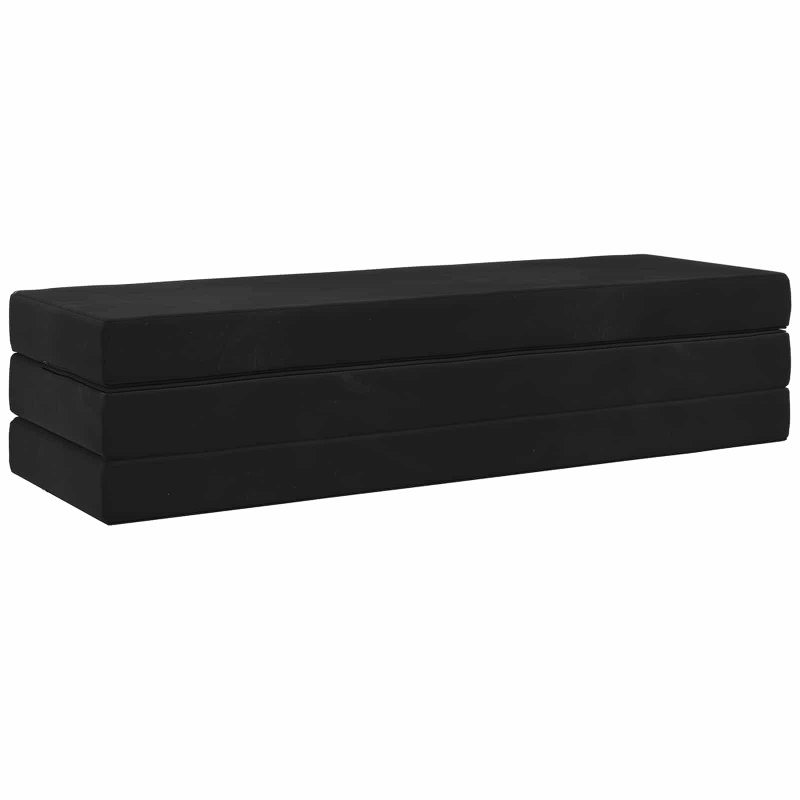 Divano Letto Pieghevole 200 x 67 x 45 cm Nero | homemem39
